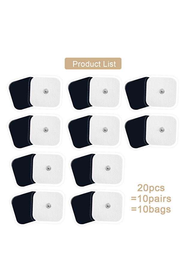 Z3-286-20Pcs 10/20PCS 5x5cm لاصقات جل كهربائية قابلة لإعادة الاستخدام لأجهزة TENS والوخز بالإبر وEMS للاستبدال