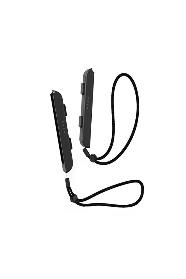 حزام معصم أسود من GAMINJA مكون من قطعتين لوحدة تحكم Joycon Switch وحزام معصم بديل لوحدة تحكم Joy Con