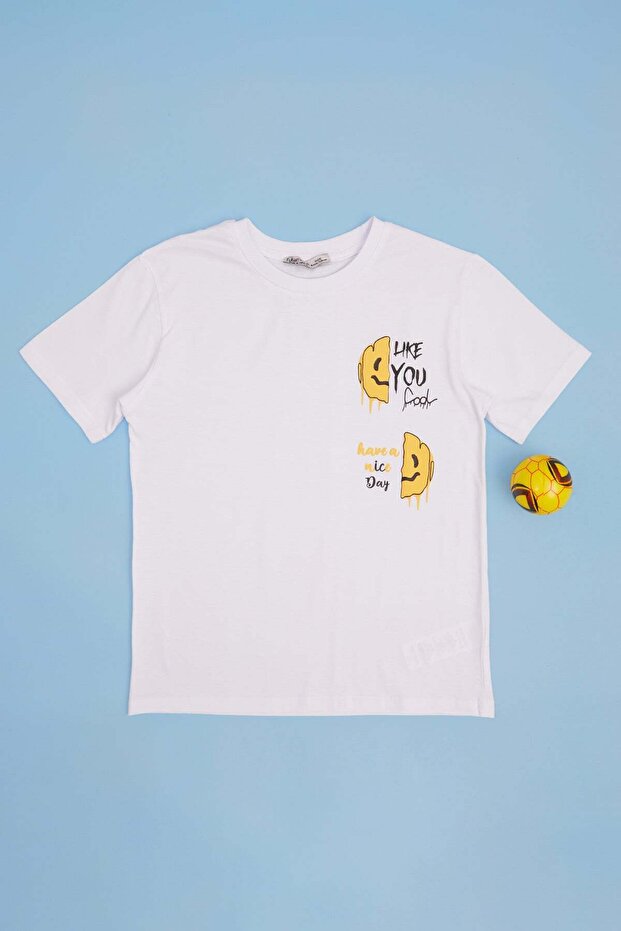 Like You Cool Text Printed Boy's T-Shirt