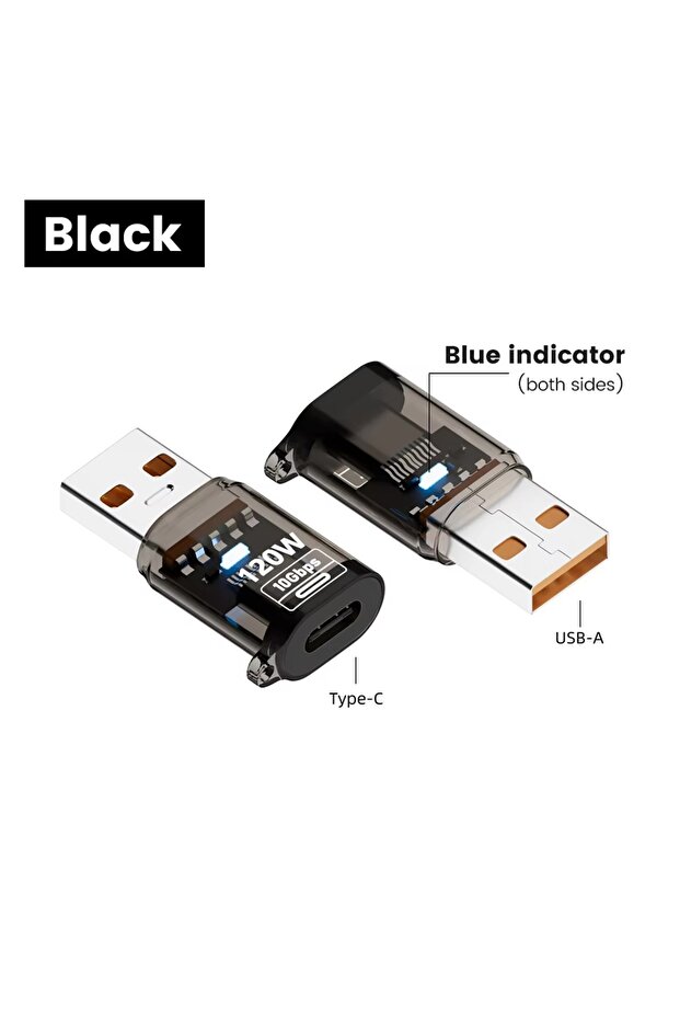 A Male to C HS 120W Fast Charging USB 3.2 to Type C Adapter OTG 10GB High Speed Data Audio Transfer