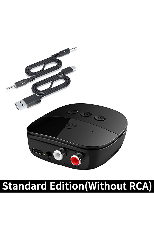 إصدار قياسي من مستقبل الصوت Bluetooth 5.2 RCA 3.5 مم AUX USB Stereo NFC محول لاسلكي U-Disk/T