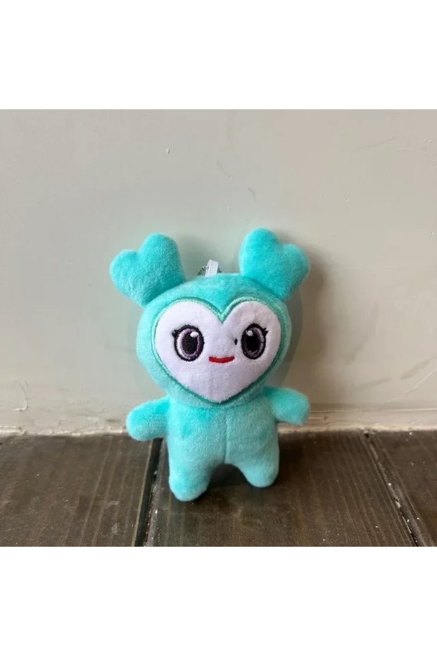10cm 1pc-Mint blue 9PCS/lot Lovelys Plush Korean Super Star Plush Toy Cartoon Animal TWICE Momo Doll