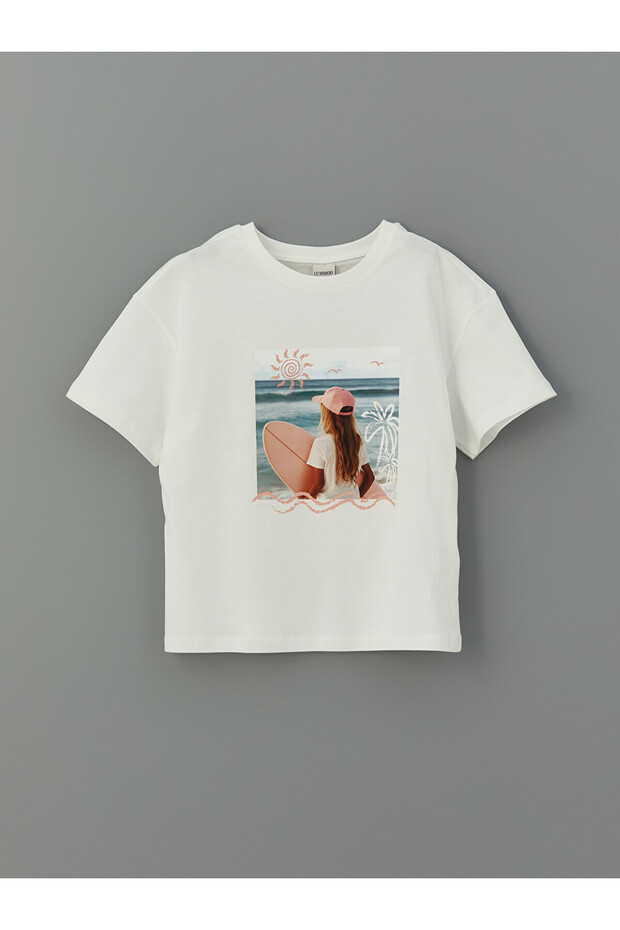 Nevavm Oval Collar Girl's T-Shirt with a Difference
