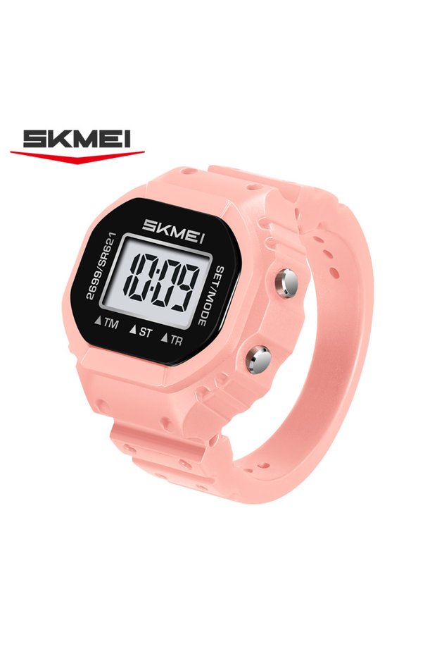 Skmei pink 2699 New LED Digital Women Fashion Cool Rings Finger Watches Chronograph Plastic Watches