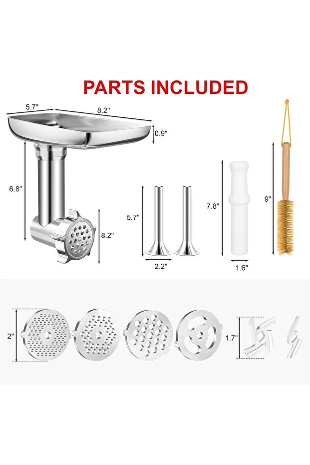 ka meat grinder FOR Kitchen Aid Meat Grinder Attachment Metal Meat Mincer for All Kitchenaid and Cui