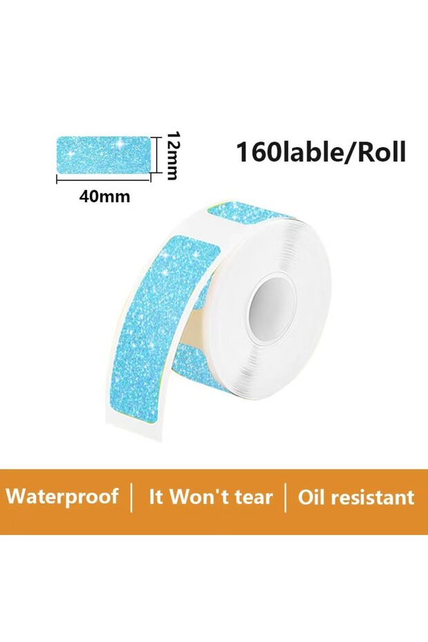 12x40mm 1PK Thermal Paper Self Adhesive Sticker for Marklife P15 P12 P11 D30 Q30 Label Printer Mulit