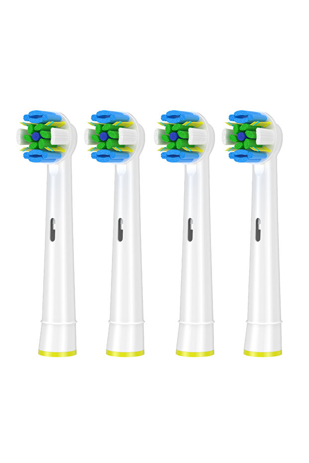 4pcs Floss Clean Replacement Toothbrush Heads Compatible with Oral B Professional Electric Brush Hea