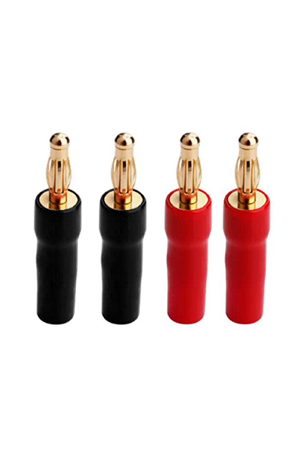 4Pcs Banana plug YYTCG 4pcs 4mm Banana Plugs Y Plug Pin Plug Gold Plated Speaker Connector Adapter N