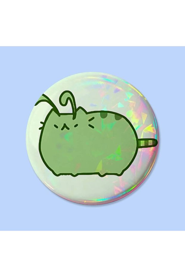 bilibili z9 25x25mm Cute P-PusheenS Badges Button Round Creative Pin Brooch Badge Bag Decor Accessor