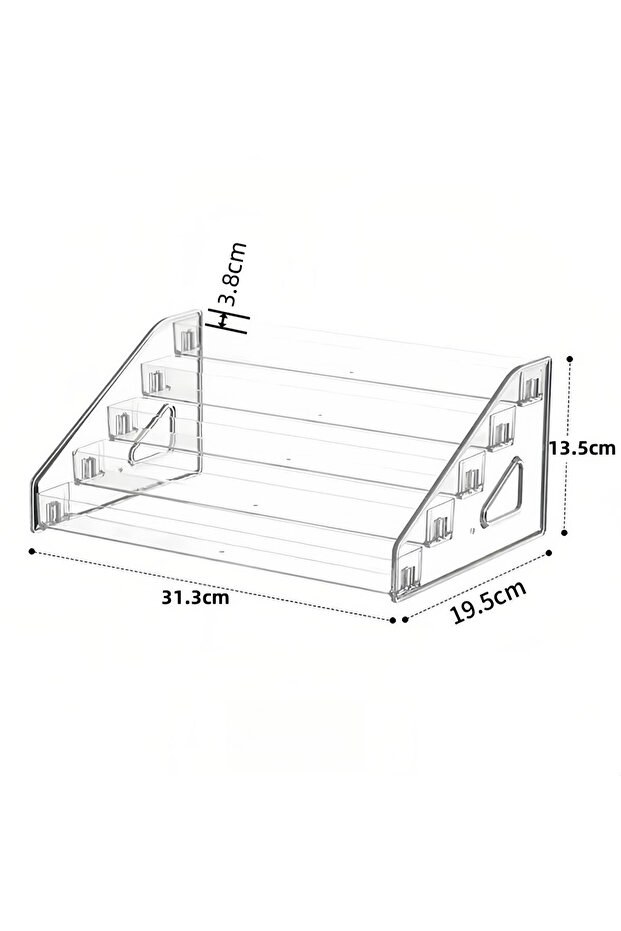 Five-story ladder Transparent ladder small ornament shelf bar figure live broadcast display multi-fu