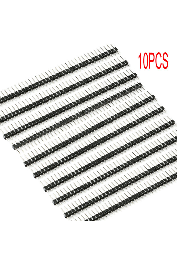 10pcs 40P male 10PCS 1x40Pin 2.54mm Pitch Single Row Female PCB Socket Board Male Pin Header Connect