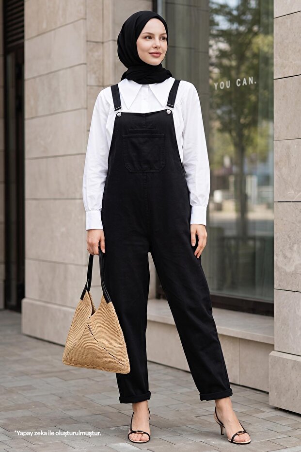 Lindy Strappy Salopet - Black