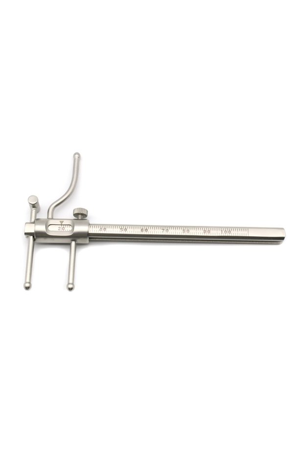 A Type Dental Orthodontic Sliding Caliper Chin Indicator Dental Implant Measuring Gauge Caliper Rule