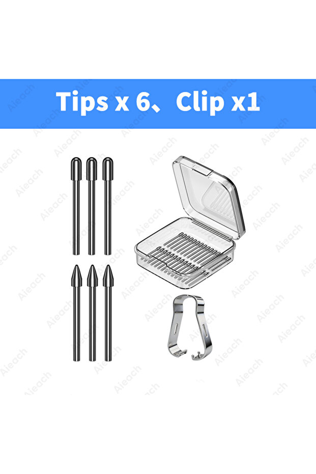 Tips x6-Clip x1 VUUV Replacable Pencil Nib for Tablet S6 Lite S7 S9 Note10/20 Titanium Alloy Touch