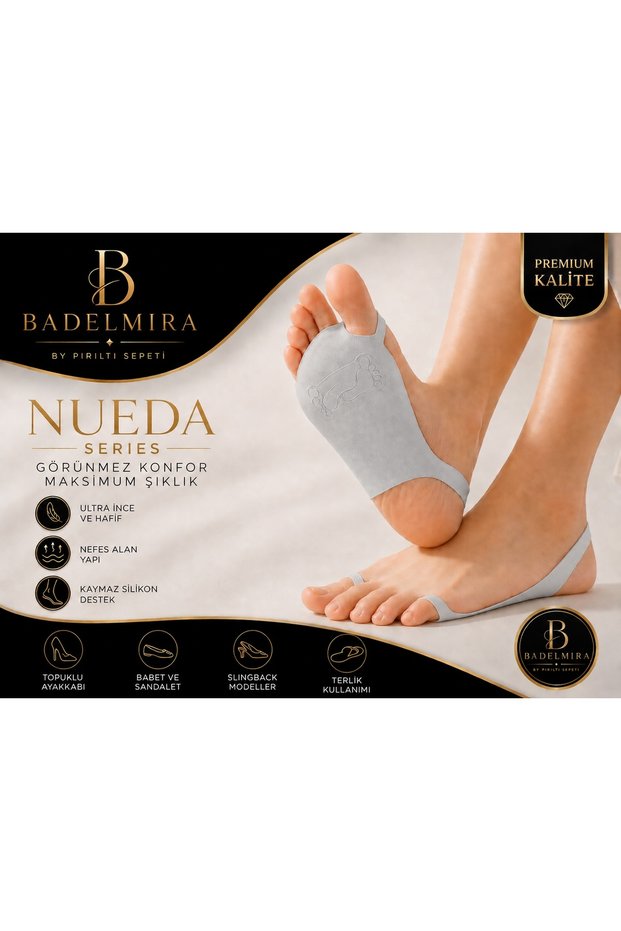 Nueda Series Invisible Gray Socks Silicone-Backed Non-Slip, 2026 Summer Season