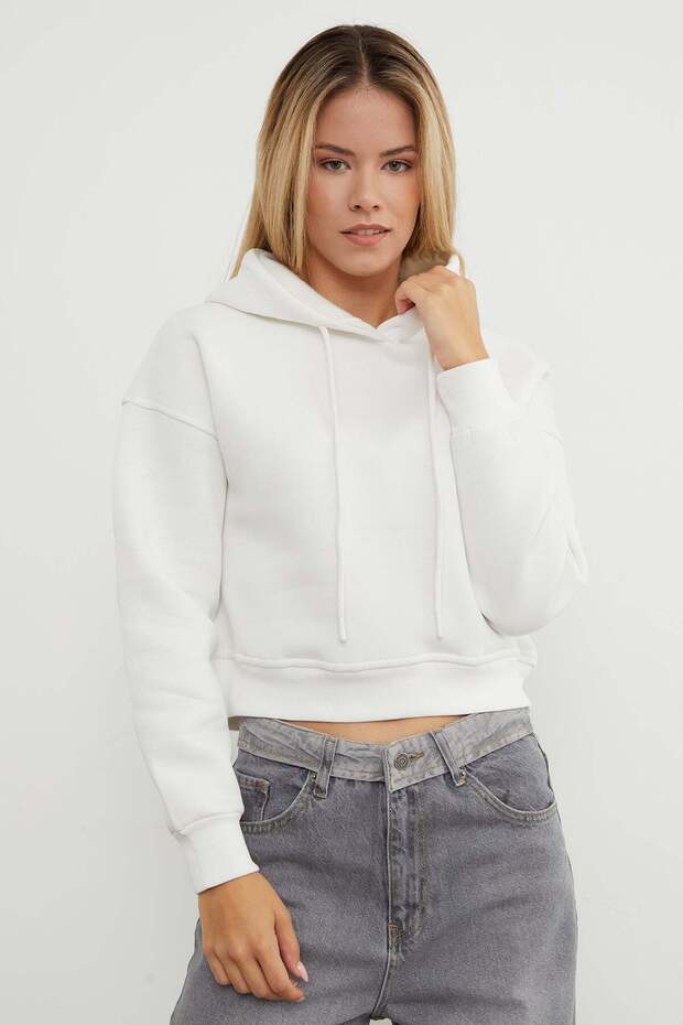 3 Thread Basic Hooded Sweatshirt - 6
