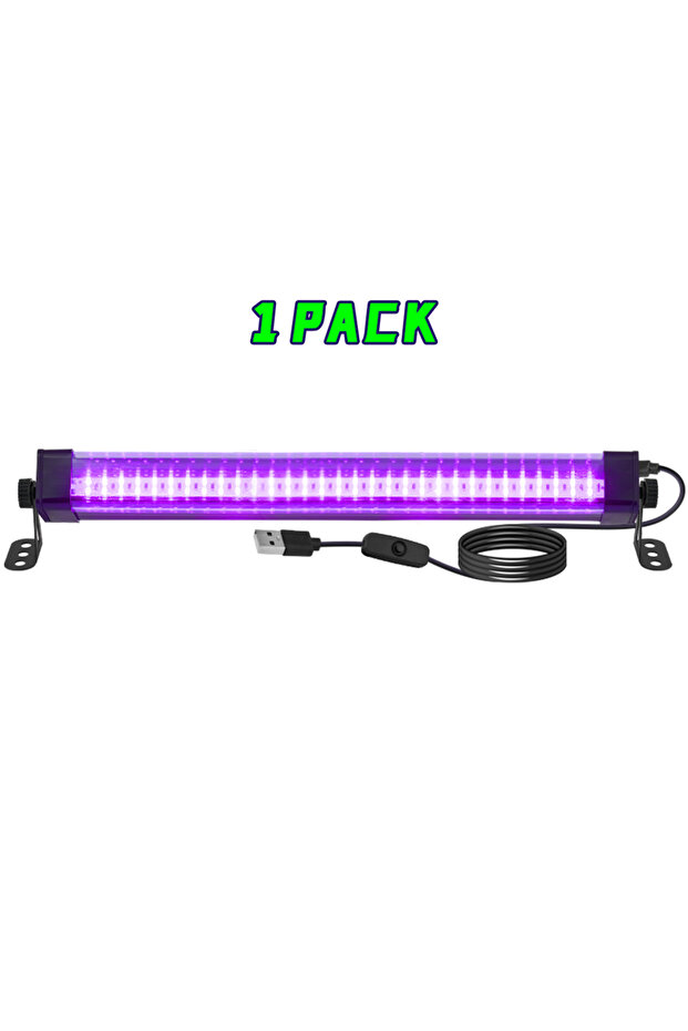 60LEDs 40/60/80 LED Black Light Tube - with switch, 360 degree rotation, UV lamp for glow party, bod