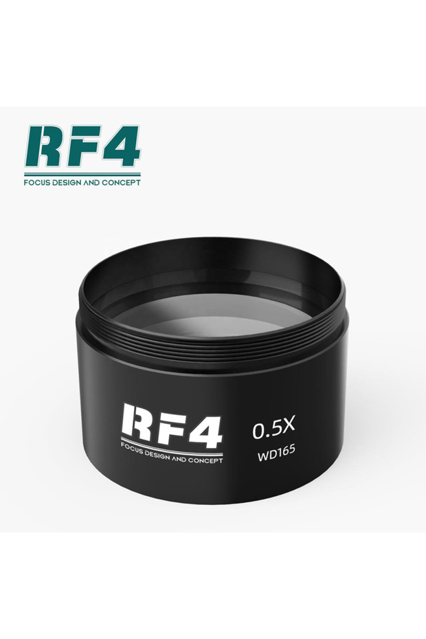 عدسة مجهرية مساعدة 0.5x RF4 WD165 0.48X 0.5X 0.7X لعدسة بارلو ثلاثية العدسات المجسمة ذات التكبير المجسم