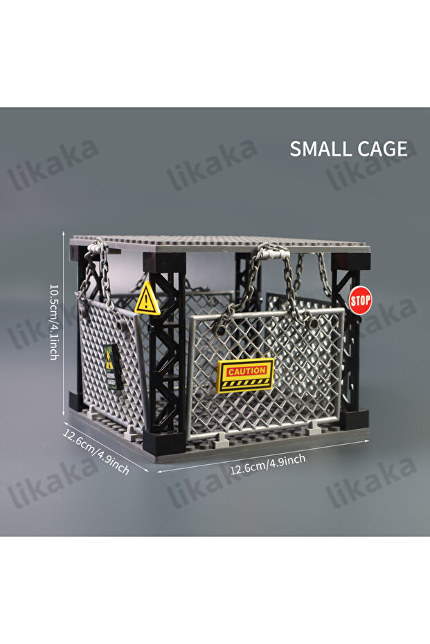 PRI-1 MOC Prison Building Blocks Restricted Area Trap Blocks Toys Sets DIY Constructi...
