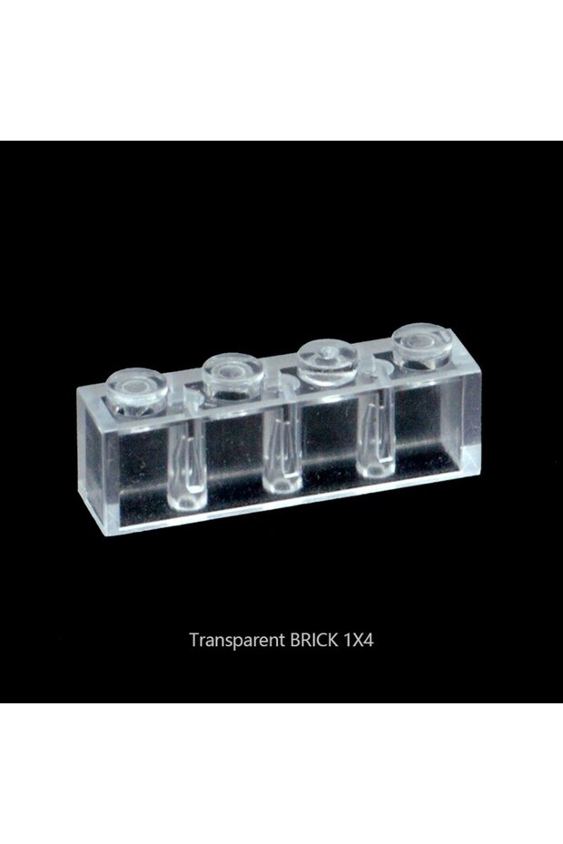 20 قطعة من الطوب الشفاف 1x4 وقطع صغيرة 1x2 و2x3 و2x4 و1x1، قطع بناء MOC شفافة