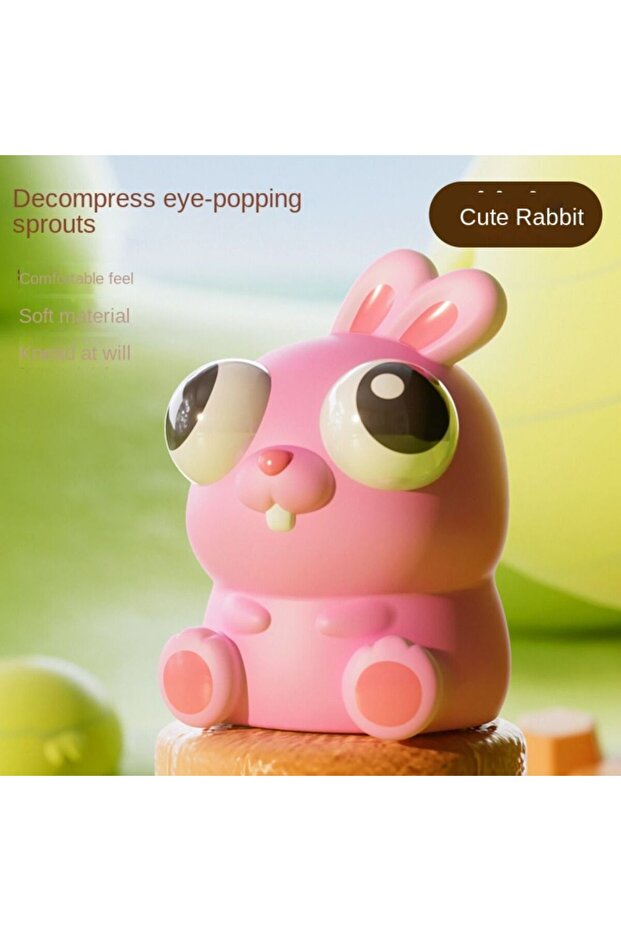 1pcs Pop Eye Animal Squishy Squeeze Toy Cute Cartoon Style Stress Relief Fidget Gadget for Kids and