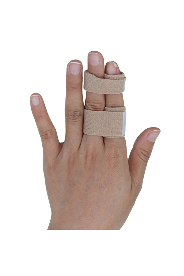 Beige-1PCS Pexmen 1/2/5/10Pcs Buddy Tape Finger Straps With Padded No-Slip Hook and Loop Finger Spli