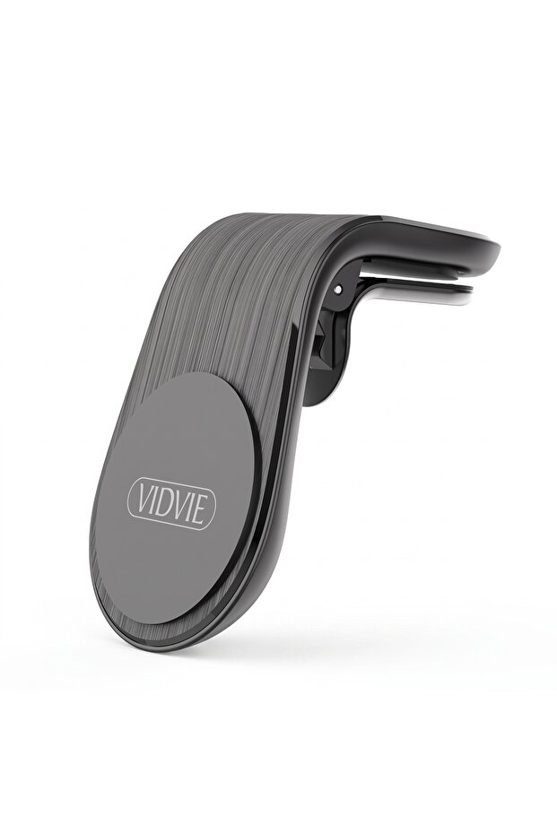 Magnetic Car Air Vent Phone Holder - Strong Grip Universal Smartphone Mount Clip for Vehicles - Compact Black