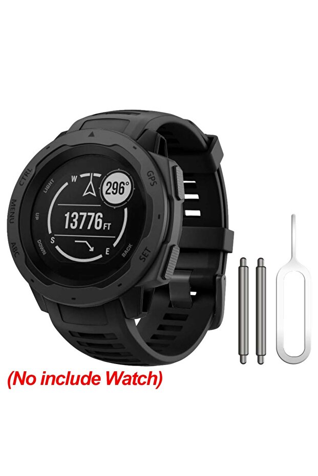 For Garmin Instinct black 22MM Strap For Instinct 2 Silicone Watchband Smart Watch Replacement Wris