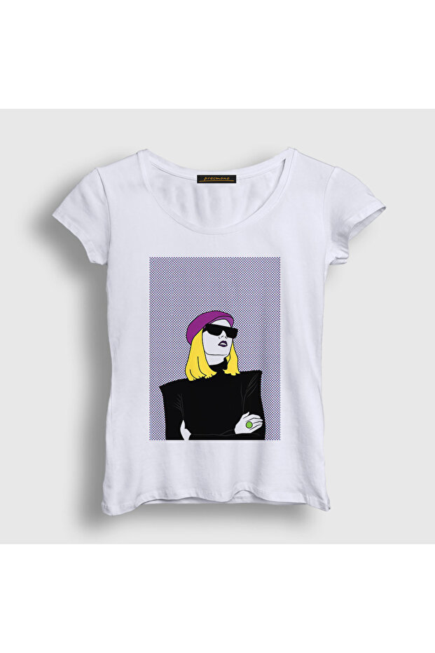 Women's White Cool Roisin Murphy T-Shirt 548199Tt