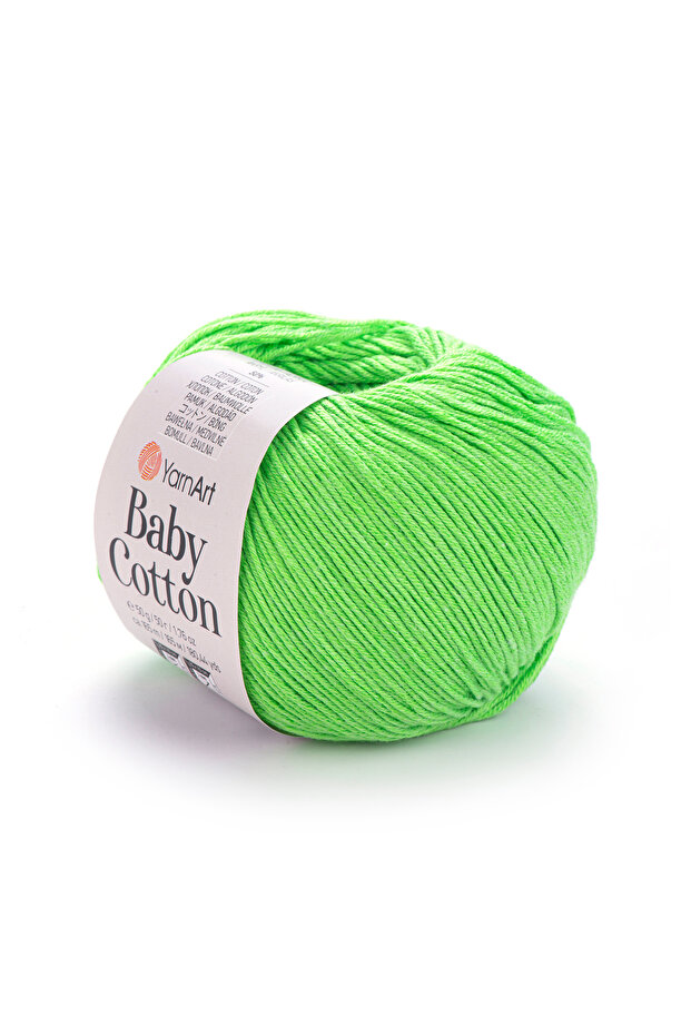 Baby Cotton - Baby Hand Knitting Thread Light Green-438