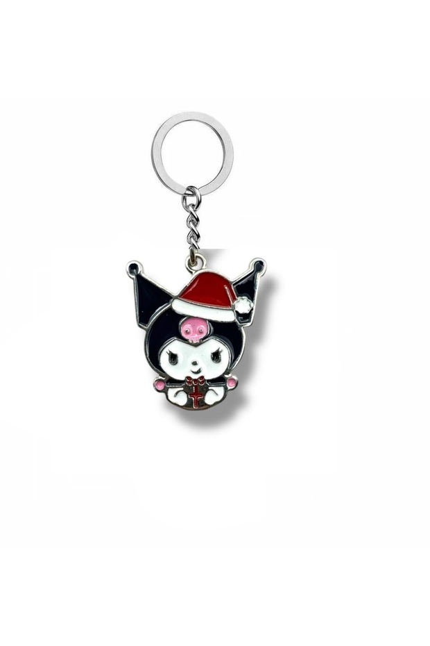 Black Keychain with Kuromi Figure – Cute Accessory in Gothic and Kawaii Style