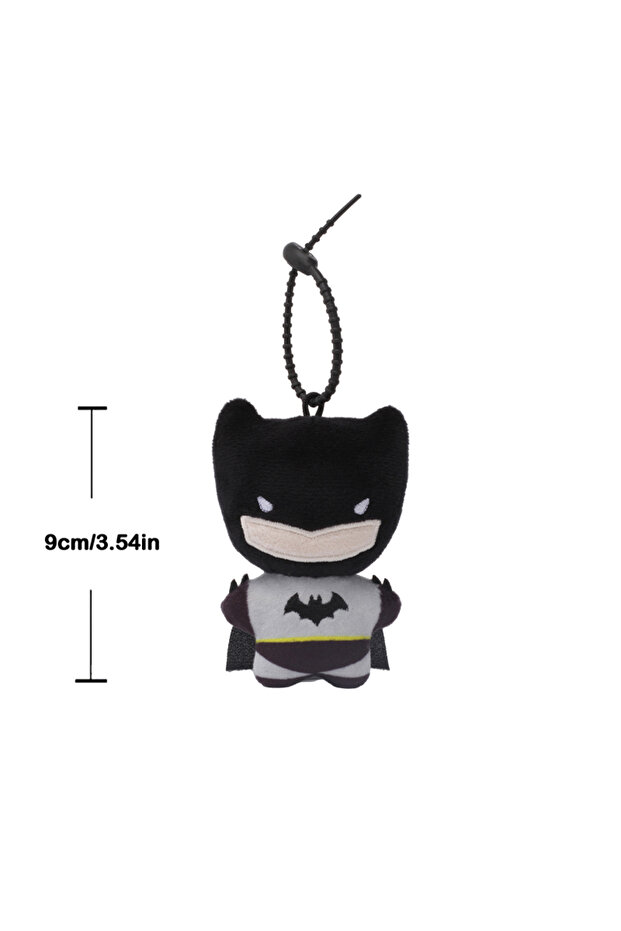 9cm Batman 9cm Soft Plush Keychain DC Justice League Batman Superman Harley Quinn Joker Cute Cartoon