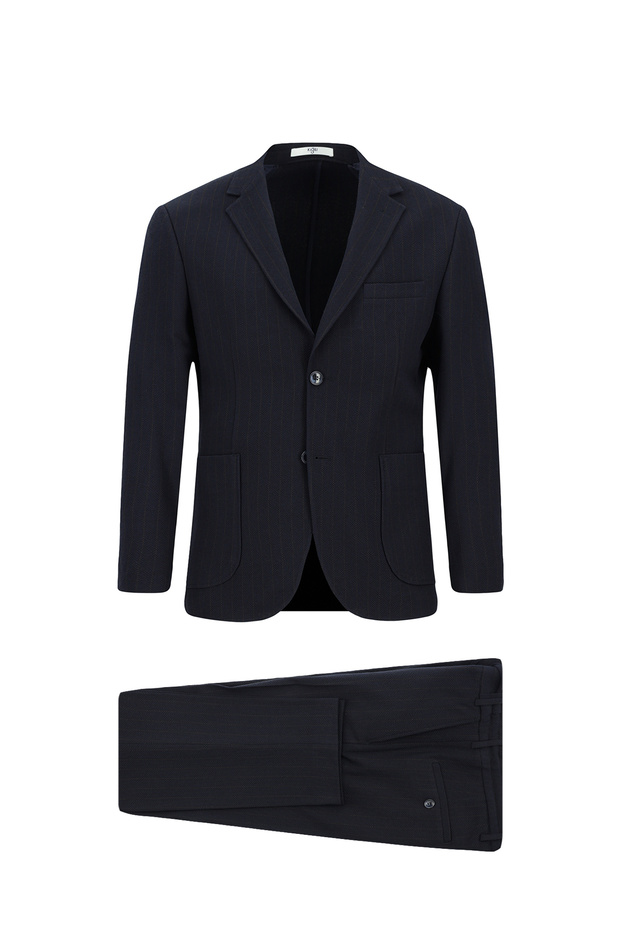 7 Drop Slim Fit Slim Fit Striped Waist Drawstring Sports Suit