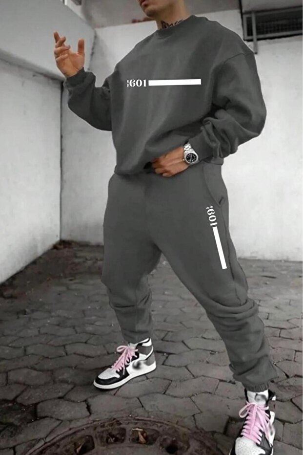 Men's Nardogrey Balance Summer Oversize Tracksuit Set