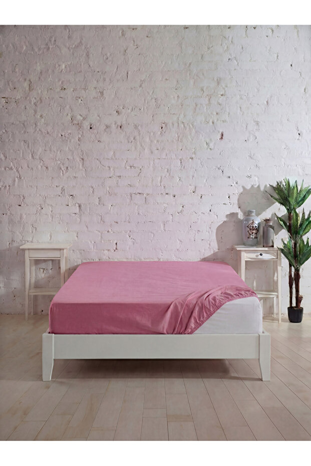 Double Cotton Fitted Sheet, Ranforce Double Fitted Sheet (160X200+20 cm)