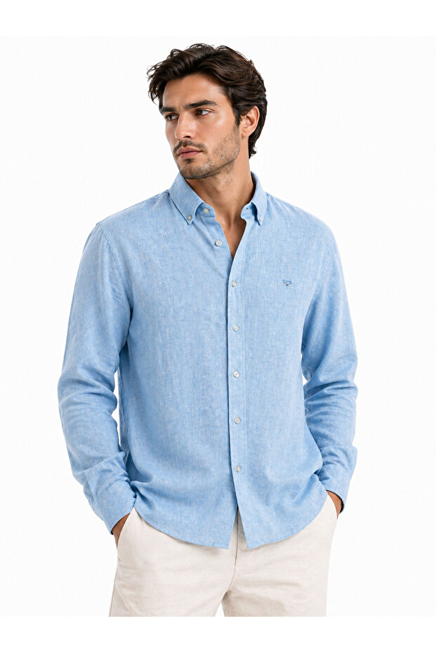 Men's Linen Blend Shirt