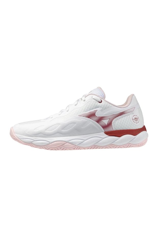 Wave Enforce Court Ac Women's Tennis Shoes White / Red