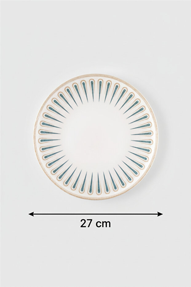 Set of 6 Valencia Serving Plates 27cm Digital Sierra