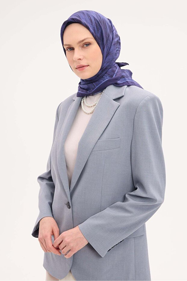 Velora Scarf Watercolor Pattern Purple 90X90