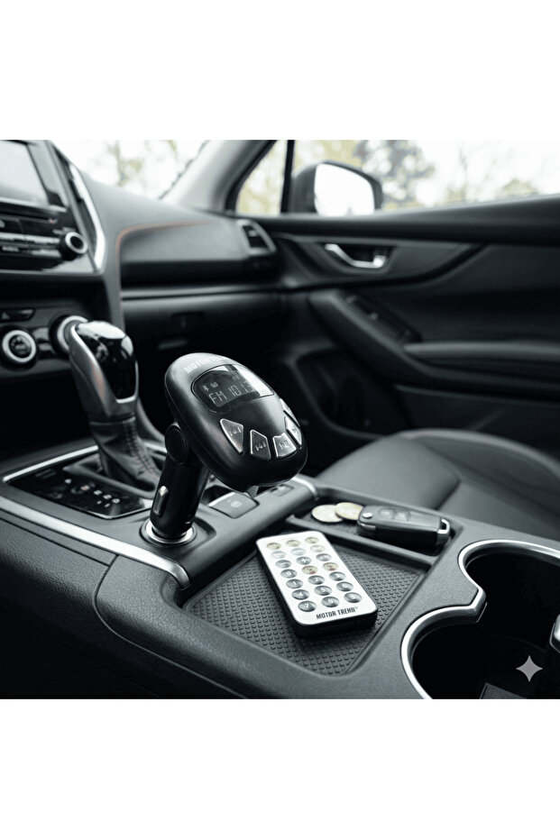 Motor Trend Wireless FM Transmitter for Car - MP3 Player with USB/SD/AUX Support, Remote Control & LCD Display