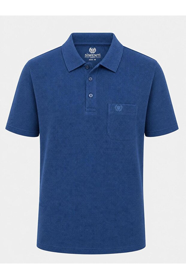 Polo Collar Classic Fit Short Sleeve Men's Pocket T-Shirt 7648