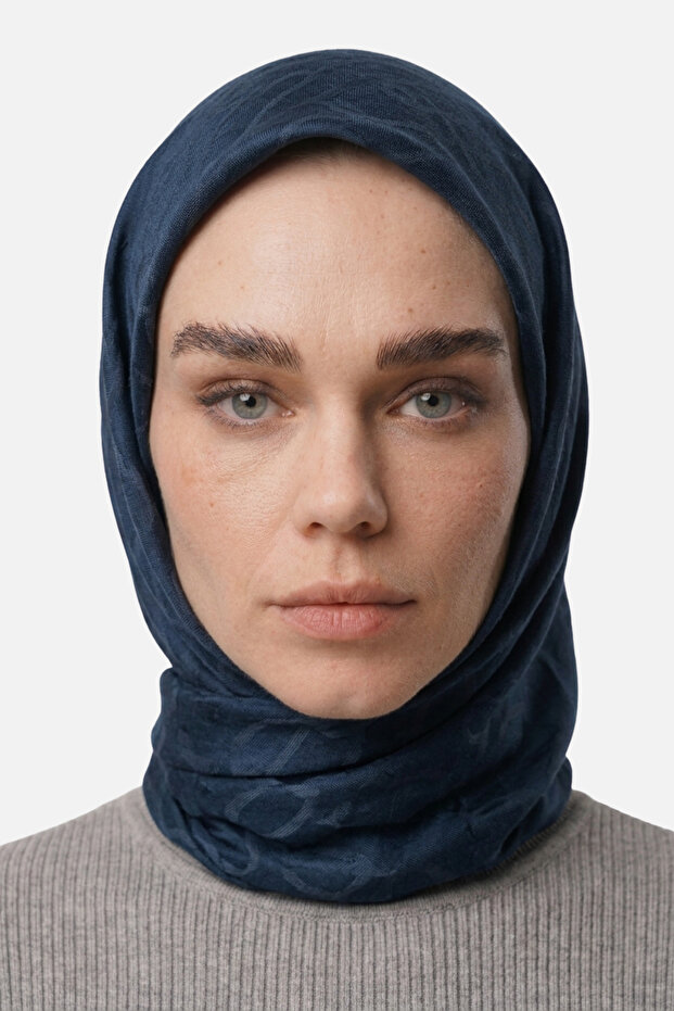 Chain Pattern Ayrobin Jakar Scarf Anthracite