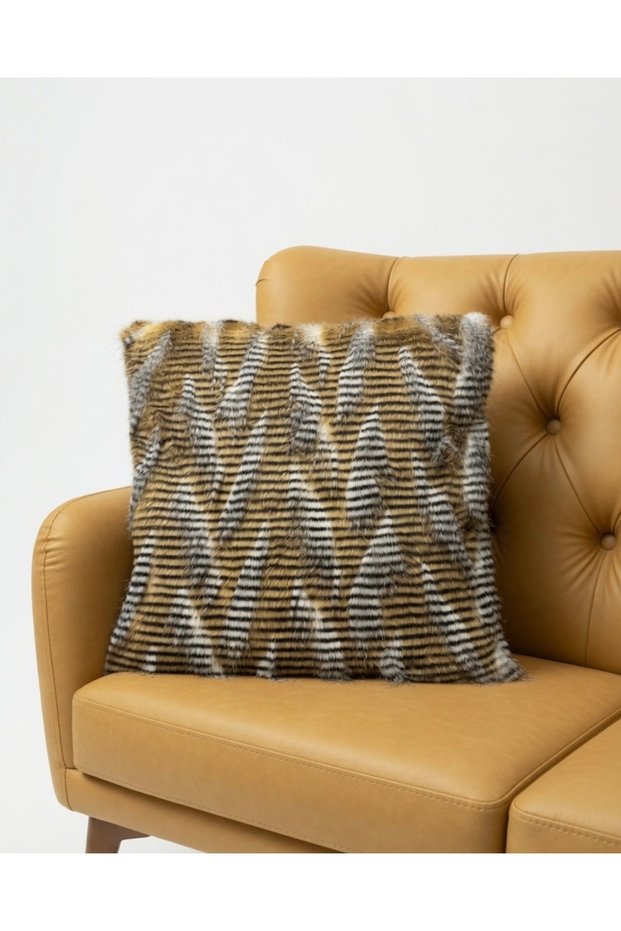 Decorative Plush Pillowcase | Modern Striped | 45X45 cm