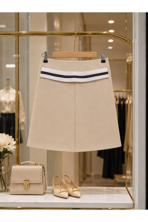 Classic Stripe Detailed Mini Skirt ✨