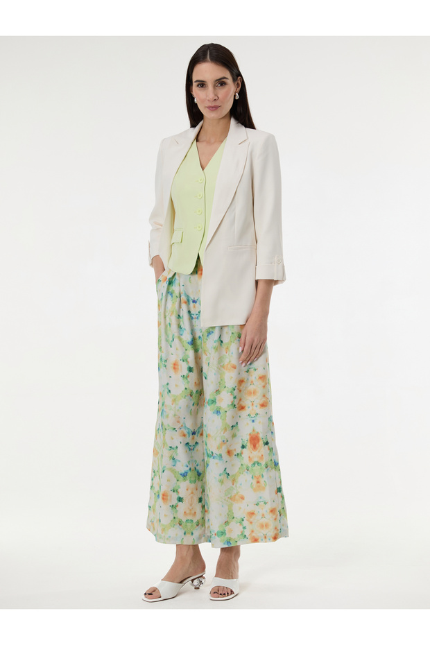 Blazer crem de damă - 2