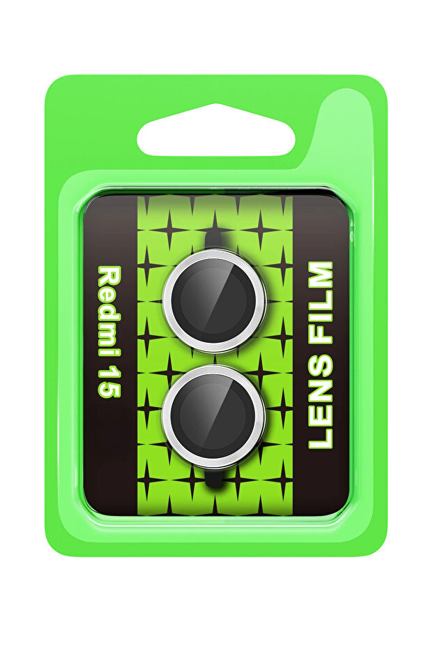Ilkeshop New Redmi 15 4g Raze Metal Camera Lens (163131) - Silver