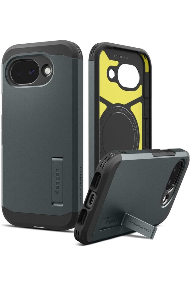 Tough Armor MagFit AI for Google Pixel 10a Case Cover [Pixelsnap and MagSafe compatible] - Abyss Green