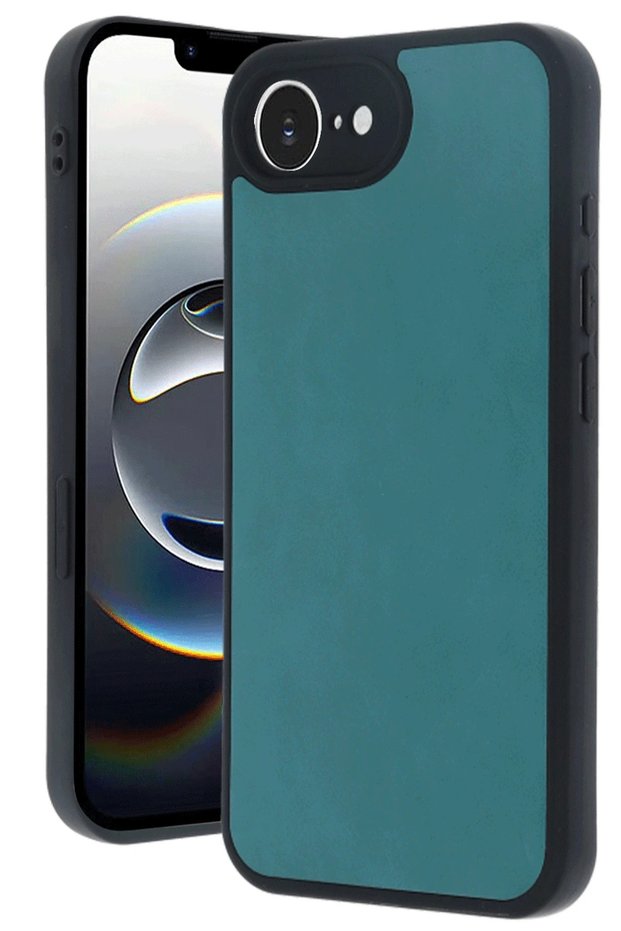 Ilkeshop New iPhone 16E Case Aras Leather Cover - (123048) Green