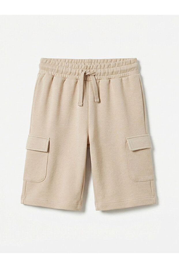 Nevavm Boys' Cargo Shorts with Elastic Waist