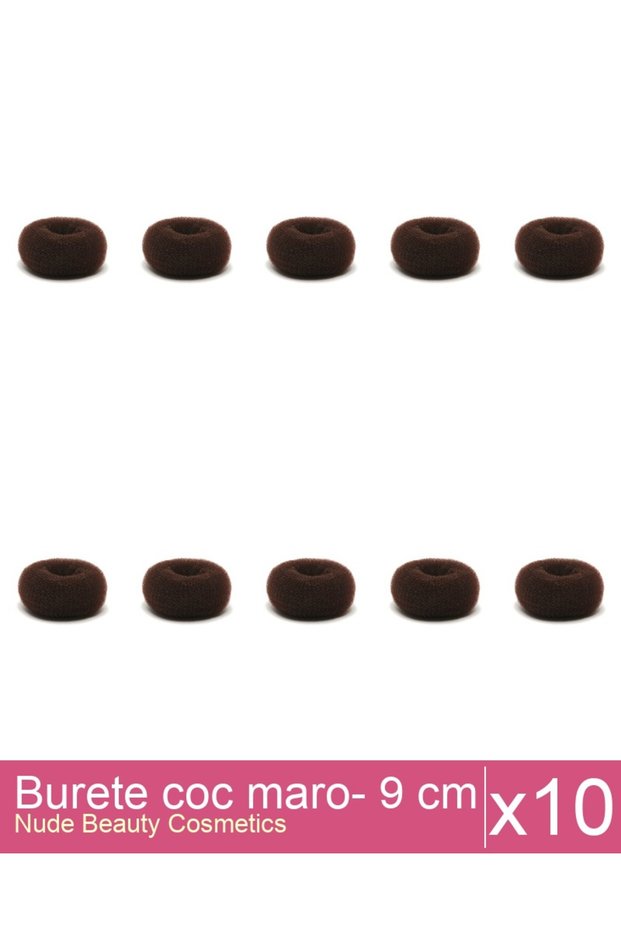 Set 10x Burete coc maro- 9 cm diametru